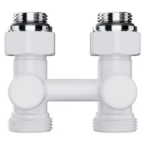 Узел нижнего подключения радиатора прямой 1/2"х3/4" EK белый Royal Thermo Design - almatherm.kz