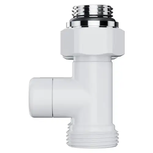 Узел нижнего подключения радиатора прямой 1/2"х3/4" EK белый Royal Thermo Design - almatherm.kz