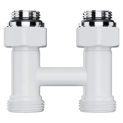 Узел нижнего подключения радиатора прямой 1/2"х3/4" EK белый Royal Thermo Design - almatherm.kz