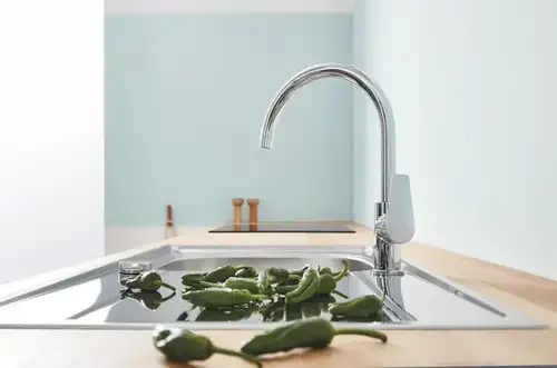 Смеситель кухни с высоким изливом Grohe BauEdge 31233001 - almatherm.kz