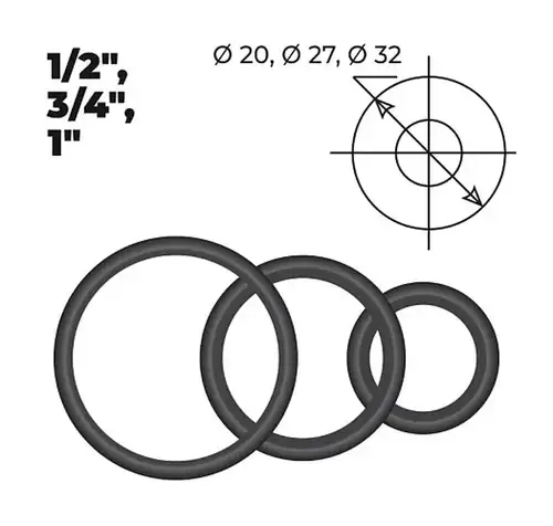 Набор прокладок для американок 1/2"-1" MasterProf - almatherm.kz