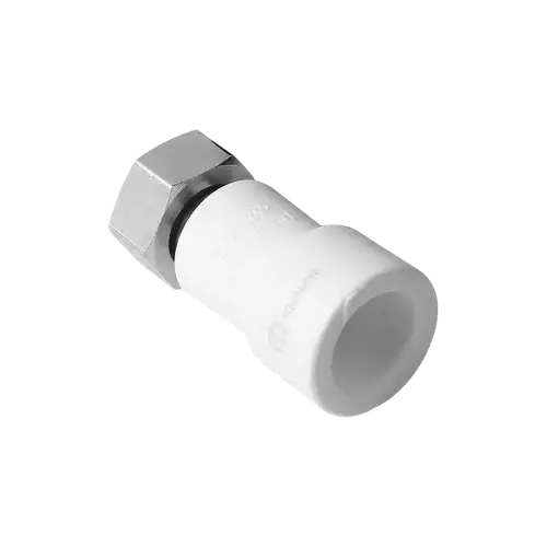 Адаптер ППР с накидной гайкой белый 25x3/4" Aqualink - almatherm.kz