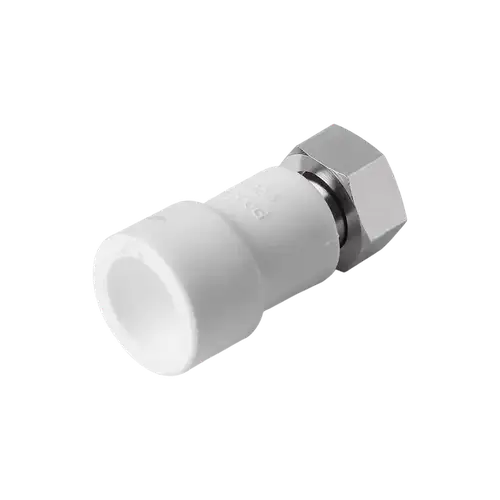 Адаптер ППР с накидной гайкой белый 25x3/4" Aqualink - almatherm.kz