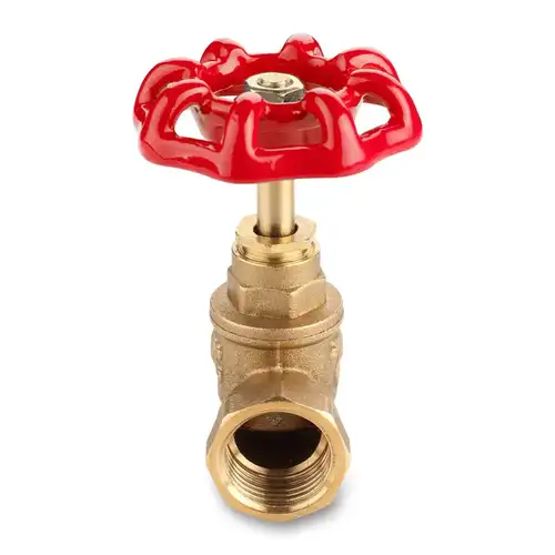 Клапан запорный латунь ВР-ВР 1 1/2" г/в Aqualink - almatherm.kz
