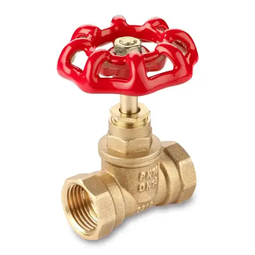 Клапан запорный латунь ВР-ВР 1 1/2" г/в Aqualink - almatherm.kz