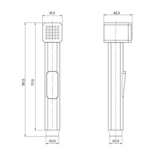 Лейка гигиеническая Iddis Axes AXE1F1Ci20 - almatherm.kz