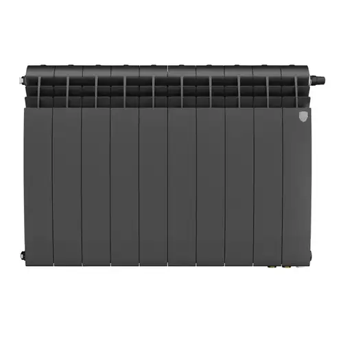 Радиатор биметаллический 500 VR80 (1 секция) нижнее подкл. BiLiner Noir Sable Royal Thermo - almatherm.kz