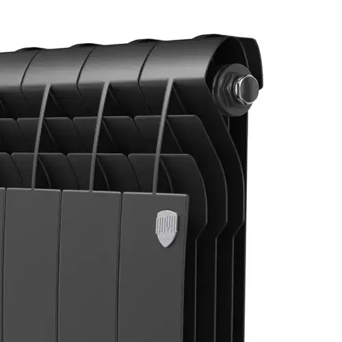 Радиатор биметаллический 500 VR80 (1 секция) нижнее подкл. BiLiner Noir Sable Royal Thermo - almatherm.kz