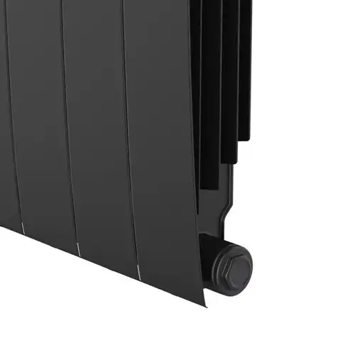 Радиатор биметаллический 500 VR80 (1 секция) нижнее подкл. BiLiner Noir Sable Royal Thermo - almatherm.kz