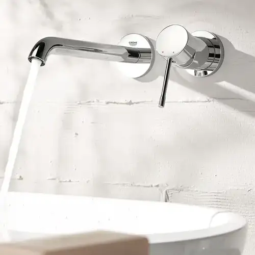 Смеситель раковины настенного монтажа хром Grohe Essence 19408001 - almatherm.kz