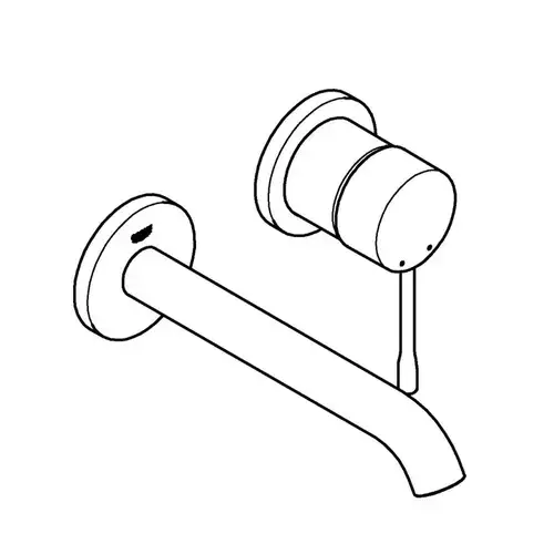 Смеситель раковины настенного монтажа хром Grohe Essence 19408001 - almatherm.kz