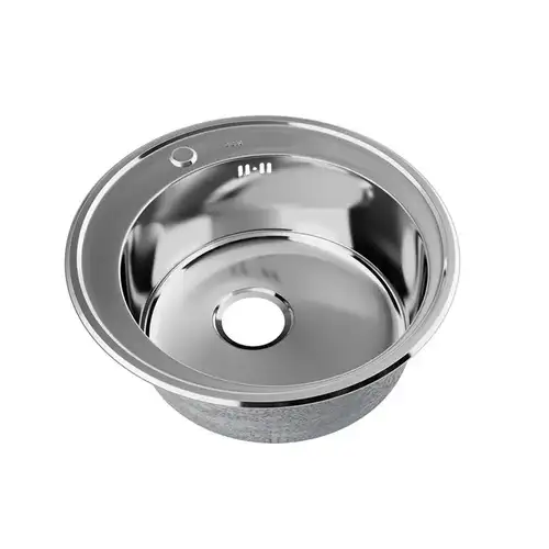 Мойка врезная 510 нержавеющая cталь полированная Iddis Basic BAS51P0i77 - almatherm.kz