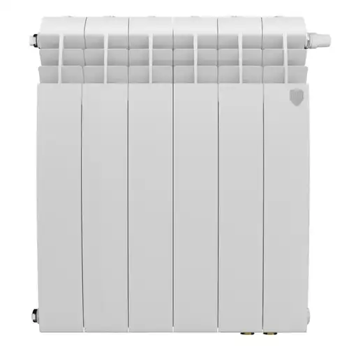 Радиатор биметаллический 500 VR80 (1 секция) нижнее подкл. BiLiner Bianco Traffico Royal Thermo - almatherm.kz