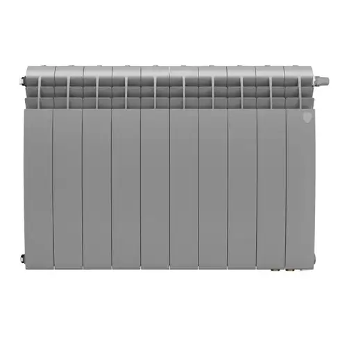 Радиатор биметаллический 500 VR80 (1 секция) нижнее подкл. BiLiner Silver Satin Royal Thermo - almatherm.kz