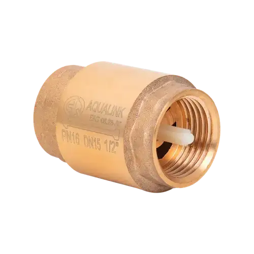 Клапан обратный 1 1/4" с пластиковым сердечником Aqualink - almatherm.kz