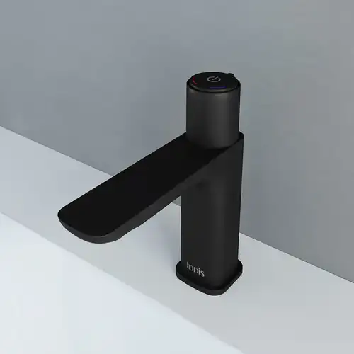 Смеситель раковины кнопочный черный Iddis Slide SLIBLBTi01 - almatherm.kz