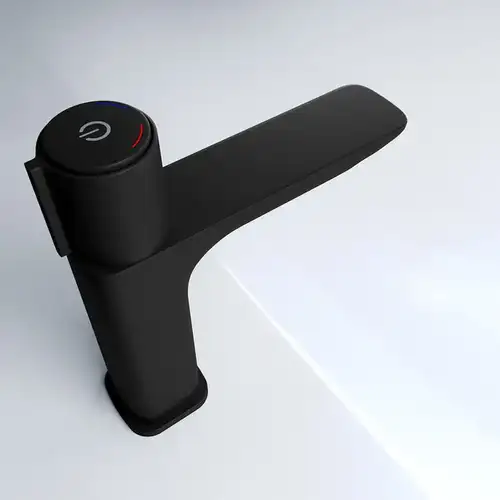 Смеситель раковины кнопочный черный Iddis Slide SLIBLBTi01 - almatherm.kz