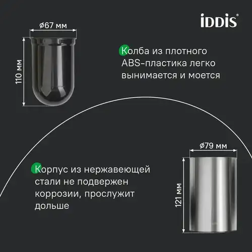Ершик туалетный сатин Iddis PETSSPOi47 - almatherm.kz