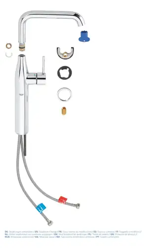 Смеситель раковины размер XL Grohe Essence+ 32901001 - almatherm.kz