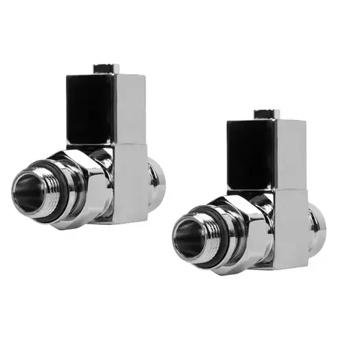 Радиатор клапаны түзу 1/2 дюймдік хромды Royal Thermo CUBE - almatherm.kz