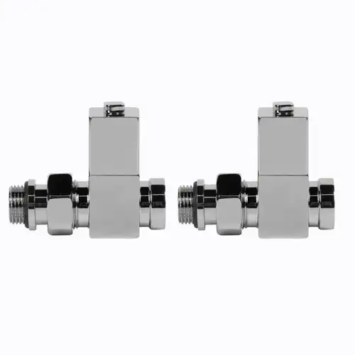 Радиатор клапаны түзу 1/2 дюймдік хромды Royal Thermo CUBE - almatherm.kz