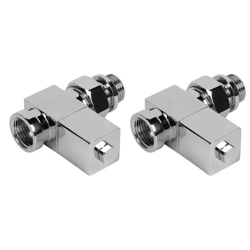 Радиатор клапаны түзу 1/2 дюймдік хромды Royal Thermo CUBE - almatherm.kz