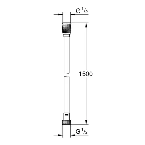 Душевой шланг 1.5 м ПВХ Grohe Silverflex Long-Life 26346000 - almatherm.kz