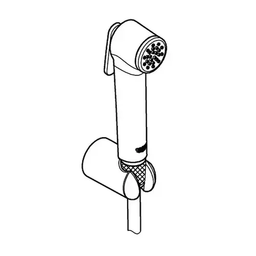 Лейка гигиеническая с кронштейном и шлангом черная матовая Grohe Tempesta-F 1025302431 - almatherm.kz