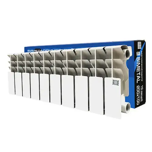 Радиатор биметаллический 200x100 (1 секция) BIMETAL STI - almatherm.kz