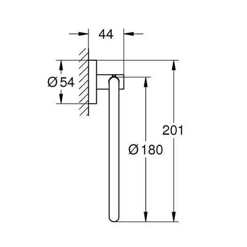 Полотенцедержатель кольцо Grohe Essentials 40365001 - almatherm.kz