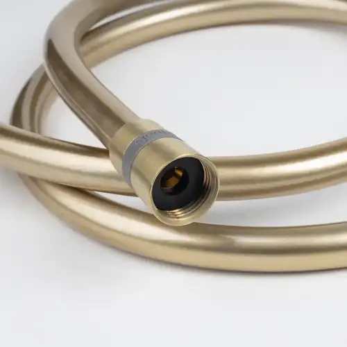 Душевой шланг 1.5 м ПВХ золото матовое Iddis Optima 04P15MGi19 - almatherm.kz
