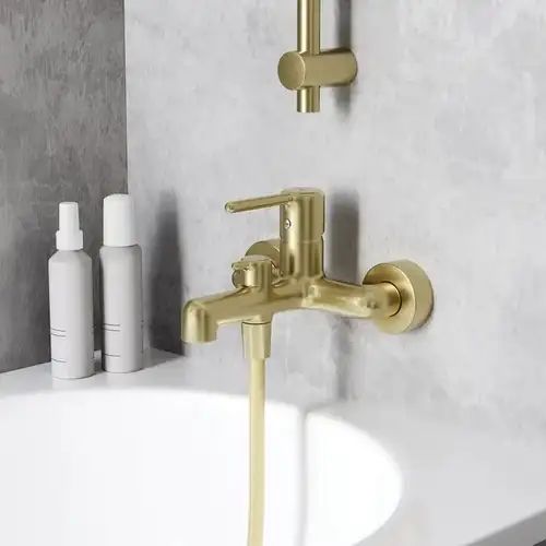 Смеситель ванны золото матовый Iddis Aiger AIGMG00i02WA - almatherm.kz