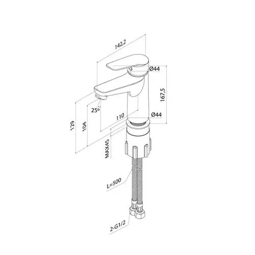Смеситель раковины Iddis Torr TORSB00i01 - almatherm.kz