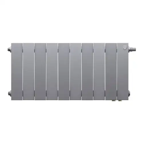 Радиатор биметаллический 300 VDR80 (10 секций) нижнее подкл. Pianoforte Silver Satin Royal Thermo - almatherm.kz