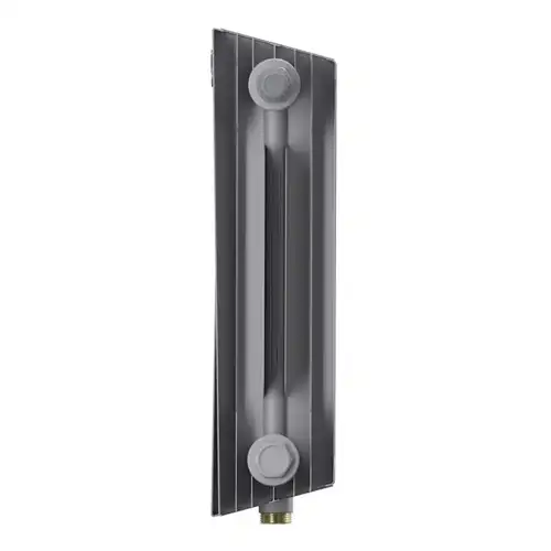 Радиатор биметаллический 300 VDR80 (10 секций) нижнее подкл. Pianoforte Silver Satin Royal Thermo - almatherm.kz