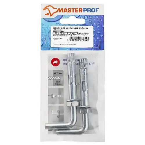 Крепление для водонагревателя 12x70 с анкерным болтом Masterprof - almatherm.kz