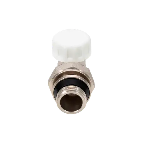 Клапан радиаторный настроечный угловой 1/2" с уплотнением Aqualink - almatherm.kz