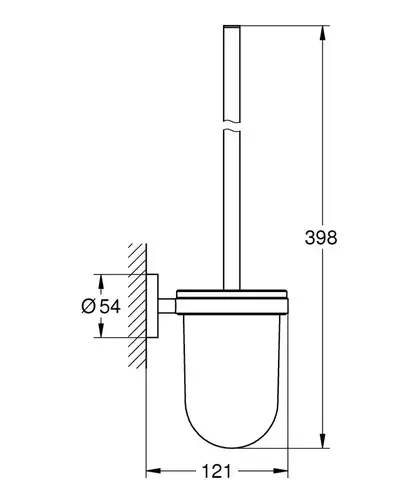 Ершик туалетный теплый закат гялнец Grohe Essentials 40374DA1 - almatherm.kz