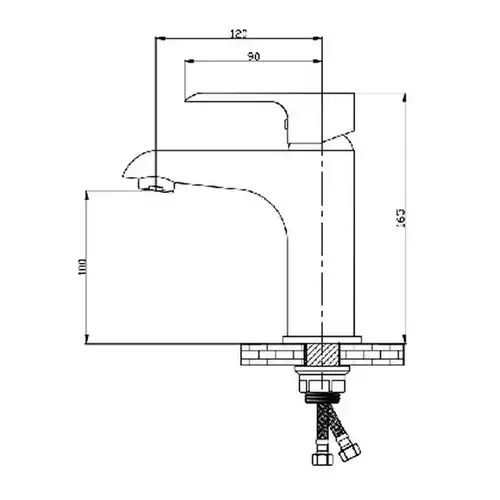 Смеситель раковины Divic DV 5-10-N - almatherm.kz