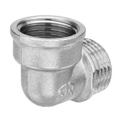 Угольник ВР-НР никель 3/4" Aqualink - almatherm.kz
