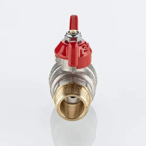 Кран шаровой НР-НР 1/2" с бабочкой полнопроходной ГОСТ Valtec - almatherm.kz