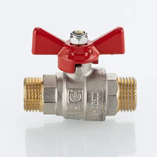 Кран шаровой НР-НР 1/2" с бабочкой полнопроходной ГОСТ Valtec - almatherm.kz