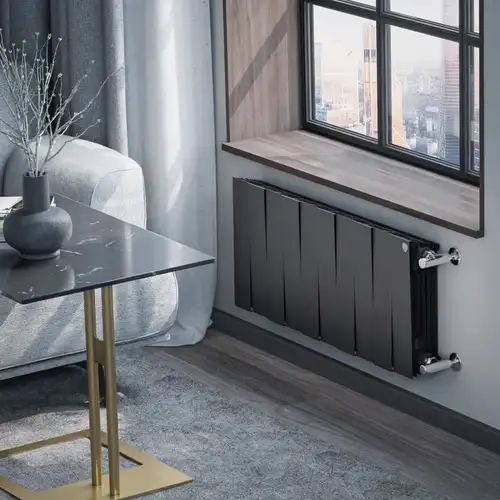 Радиатор биметаллический 300x100 (10 секций) PianoForte Noir Sable Royal Thermo - almatherm.kz