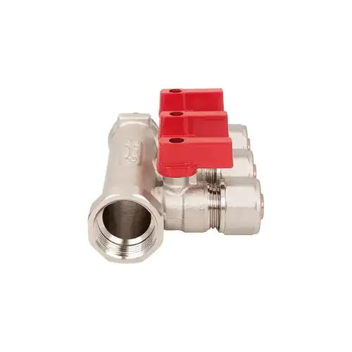 Өшіру клапаны бар коллектор 4 розетка 3/4" 16 Aqualink - almatherm.kz