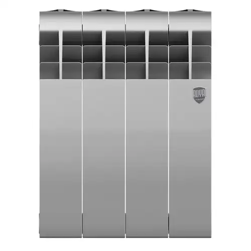Радиатор биметаллический 350x80 (4 секции) BiLiner Silver Satin Royal Thermo - almatherm.kz