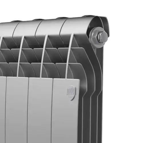Радиатор биметаллический 350x80 (4 секции) BiLiner Silver Satin Royal Thermo - almatherm.kz