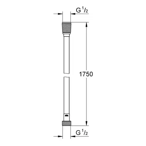 Душевой шланг 1.75 м холодный рассвет глянец Grohe Silverflex 28388GL1 - almatherm.kz