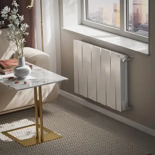 Радиатор биметаллический 500x100 (10 секций) PianoForte Bianco Traffico Royal Thermo - almatherm.kz