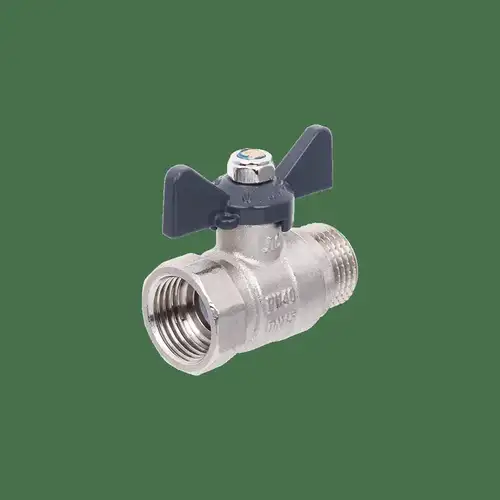 Кран шаровой ВР-НР 1" с бабочкой Aqualink - almatherm.kz