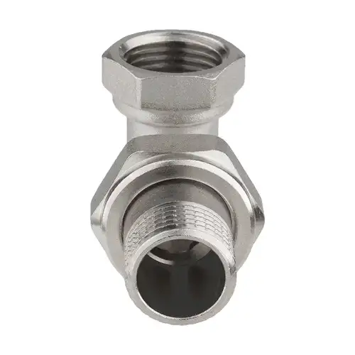 Сгон угловой ВР-НР никель 1/2" Aqualink - almatherm.kz